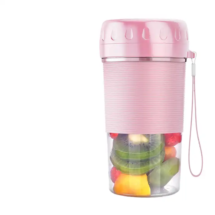 Mini juicer, small portable juicing cup, electric juicing cup, USB  charging, stainless steel 304 head, 500ml large capacity, easy to clean,  suitable