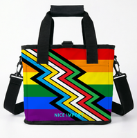 Sac isotherme Demiromantic Rainbow, pliable, pour le travail, le camping, étanche, avec bandoulière