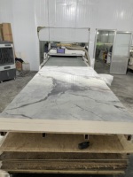 Panneau mural en PVC UV effet marbre, géométrique moderne, imperméable, ignifuge, insonorisant, anti-rayures, écologique pour salon