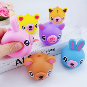 ของเล่นบีบคลายเครียด PVC รูปสัตว์ มีเสียง บีบแล้วมีเสียง - Product Image 4