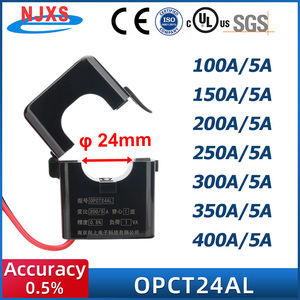 Transformador de Corriente de Núcleo Dividido NJXSE OPCT24AGL, Tipo Pinza, Medición de 0-400A con Salida de 5A y 1A, Precio de Fábrica - Product Image 3