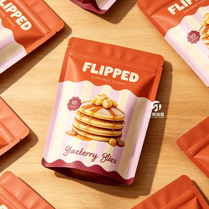 Bolsas de aluminio impresas personalizadas con cierre hermético para galletas tipo oblea de 50g, 100g y 250g - Product Image 5