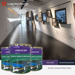 Pintura Acrílica Epóxica a Base de Agua para Pisos de Cemento, Revestimiento para Interiores y Exteriores, Pintura Duradera para Pisos de Piscinas - Product Image 2
