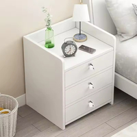 Table de chevet en bois avec serrure, multi-styles, moderne, en bois, avec deux tiroirs, meuble de chambre écologique, durable