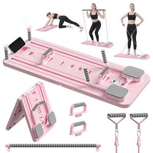 Tavola Reformer Pilates Pieghevole Multifunzione Durevole e Portatile per Allenamento Completo per Studi di Pilates - Product Image 1