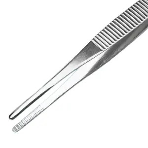 Hyptic besi tahan karat bedah Forceps tata rias klinik laboratorium pinset rias Forceps klinik Pinset