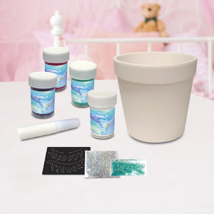 Color Box Diy Pouring Drawing Kit Arts and Crafts Kit <strong>Kids</strong> Educational <strong>Garden</strong> Ceramic Flowerpot Painting Other Toys <strong>Sets</strong> - Product Image 2