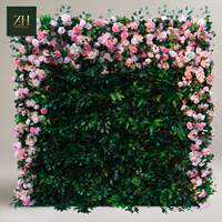 Mur de fleurs artificielles pour événements, panneau floral décoratif pour mariage, hôtel, fête, fond de scène