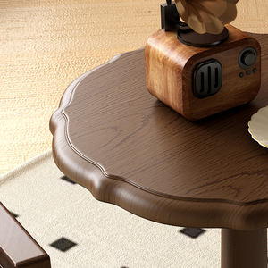 Mesa de centro de goma de madera maciza única de estilo chino antiguo creativo Popular para familias pequeñas y salas de estar - Product Image 5