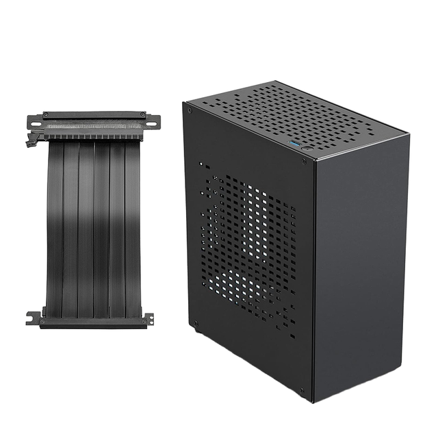 Micro PC Chassis SFF Small Form Factor Horizontal ITX Computer Gaming Case Supports GPU and PCIE3.0 4.0 Cable
