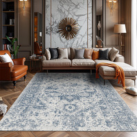 Benyi Carpet Luxury Persian Style Non Slip Backing Printed High Quality Carpet Room Area Rugs Waterproof Carpet For Living Room