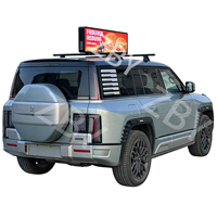 Écran LED publicitaire pour toit de taxi, contrôle par application intelligente, WiFi 4G GPS, double face, IP65 étanche, haute luminosité