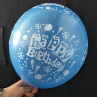 Ballons en latex imprimés de haute qualité à prix avantageux pour la décoration d'anniversaire de 12 pouces