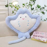 Vente en gros de jouets en peluche animaux marins mignons baudroie Manta Ray cadeaux pour enfants poupée méduse multicolore