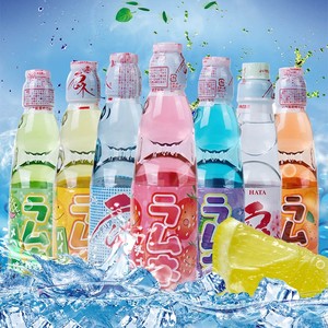 Bebidas Exóticas Japonesas, 200 ml, Hata Soda <span class=keywords><strong>Ramunes</strong></span>, Agua Carbonatada con Sabor a Frutas en Botella de Vidrio, Colorida, Lista para Beber, Certificada por HACCP - Product Image 1