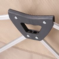 Chaise pliante en aluminium - Chaise de camping et de plage portable avec design escamotable