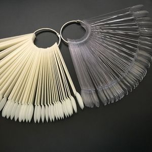 50 Piezas de Cartulinas de Muestras de Color para Esmalte de Uñas, Diseño Acrílico en Forma de Abanico, Cobertura Completa - Product Image 4