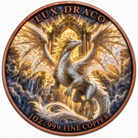 Pièce commémorative en cuivre fin .999 de 1 once, ronde, avec dragon lumineux en relief 3D, colorée, arche gothique, pour exposition, souvenir, cadeau