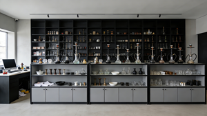 Vitrina de Exhibición de Tabaco Moderna y de Lujo, Fabricada en Madera Sólida, con Vidrio Templado, para Tiendas y Centros Comerciales - Product Image 5