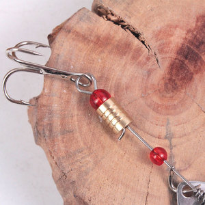 Leurre de pêche en métal en forme de cloche avec hameçons triples, 6 cm, 3 g, Luia, appât biomimétique rotatif en métal scintillant - Product Image 4