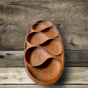 Nouveauté : Plateau ovale en bois de luxe, création antique AC327, best-seller pour la décoration intérieure et extérieure de Noël, élégant et pratique - Product Image 3