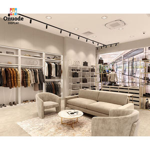 Modern Stainless Steel Clothing Display Racks | Wall-Mounted Garment Cabinets & Boutique Island Stands - Product Image 5