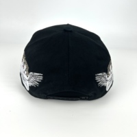 Casquette de baseball personnalisée avec ailes d'ange en sublimation, soudure haute fréquence pour logo en relief 3D