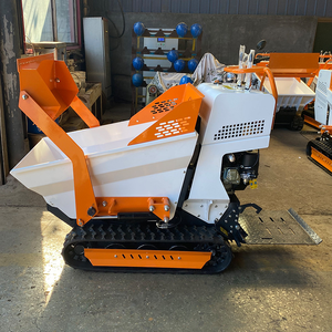 Mini volquete sobre orugas de 500KG, volquete de orugas portátil multifuncional con orugas a gasolina, camión volquete de jardín de construcción - Product Image 3