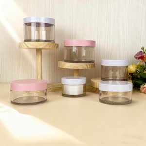 Premium Thick Bottomed <b>Jar</b> 250g 300g Wide-mouth Round clear Thick Wall PET Cosmetic Body Butter <b>Plastic</b> <b>Jar</b> with White Cap - Product Image 3