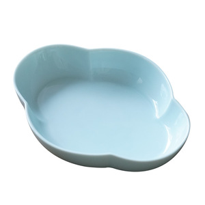Plato de cerámica con forma de flor, plato pequeño de porcelana para refrigerios, para ceremonia del té, fiesta de bodas - Product Image 5