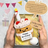 Positive Häkelkuchen Inspirierende Handgemachte Gestrickte Kuchen Emotionale Stärkung Einzigartige Ideen Heim- und Bürodekoration Geschenke