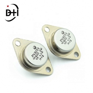 Transistor de alta potencia con sello dorado 2N3055, enchufe recto, tubo NPN de 15A, 100V, 115W, 5 uds. - Product Image 2