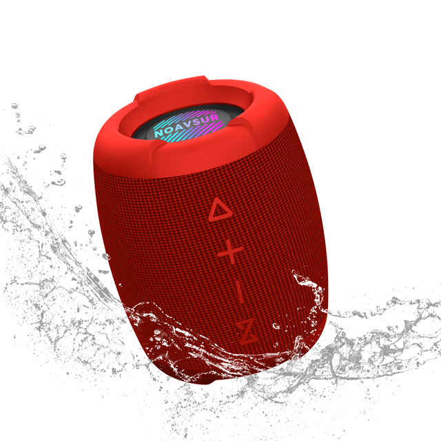 Sleek Design 30W Waterproof Wireless Bluetooth Speaker 2000mAh Synchronized RGB Light Show USB TF Card for Party Ambiance