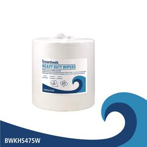 Lingettes Hydrospun Robustes pour Nettoyage Industriel 12 x 12 Blanches 475/rouleau pour Équipement de Nettoyage - Product Image 4