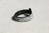Cadeaux publicitaires promotionnels à bas quantité minimale de commande Logo personnalisé Bracelets décoratifs en silicone avec élastique Bracelets en silicone Rfid