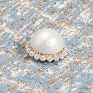 Botones de Perla Blancos para Decoración de Ropa, Abrigos, Reemplazo de Botones para Chaquetas, Camisas, Cuellos, Accesorios, Botones de Perla Semirredondos con Vástago - Product Image 5