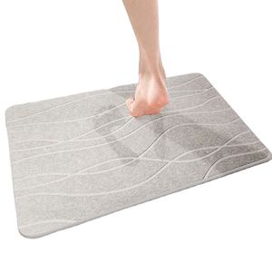 Séchage rapide doux absorbant pierre solide diatomite sol pied antidérapant bain porte tapis pour la maison baignoire entrée - Product Image 1