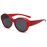 Lunettes de soleil unisexes TR, nouvelle mode, monture intégrale, polarisées UV400, durables, pour la conduite en extérieur, protection solaire, rouge, bleu, rose