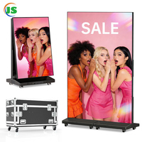 Layar LED Portabel Lipat untuk Display Poster, Video Wall HD GOB Indoor untuk Retail, Mall, Hotel