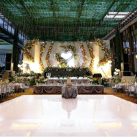 Décoration de miroir en aluminium d'allée de tapis de mariage d'argent du fabricant pour la décoration de mariage