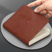 Vente en gros de carnets de notes personnalisés en cuir PU pour enfants, ensemble de 3 livres, format B6, petit carnet de poche de bureau, logo imprimé, agenda, bloc-notes