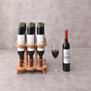 Estante para vinos redondo, minimalista, duradero, con 5, 9 y 12 orificios, para exhibición en el hogar, bar o KTV - Product Image 4