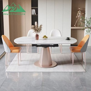<span class=keywords><strong>Table</strong></span> à manger <span class=keywords><strong>extensible</strong></span> Wayon en pierre frittée de luxe, <span class=keywords><strong>table</strong></span> pliante ronde à carrée moderne et minimaliste pour petit appartement et maison - Product Image 4