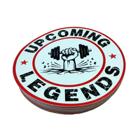 Autocollant de logo rond en vinyle permanent auto-adhésif imprimé sur mesure, imperméable, taille et forme personnalisées