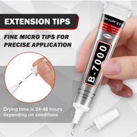 Colle artisanale B-7000 pour la fabrication de bijoux, colle super adhésive multifonctionnelle B-7000, colle liquide Fusion pour la fabrication de strass et d'artisanat