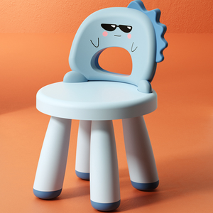 Tabouret moderne en plastique <span class=keywords><strong>pour</strong></span> bébés et enfants, avec coussin d'assise épaissi, dossier solide, design adorable et respectueux de l'environnement - Product Image 4