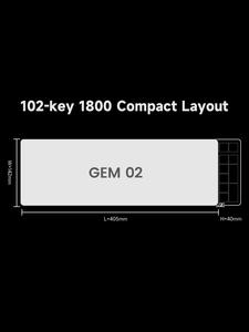 AKKO <strong>Gem</strong> 02 VIA Support 1800 Compact Rapid Disassembly 8000mAh RGB Hot Swap Gasket 2.4G Wireless Mechanical Gaming <strong>Keyboard</strong> - Product Image 4