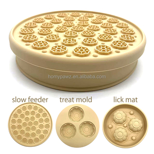 Moule à friandises congelées 3-en-1 épais, compatible lave-vaisselle, pour l'été, avec tapis de léchage rond à alimentation lente pour chats et chiens, avec couvercle hermétique - Vente en gros - Product Image 2