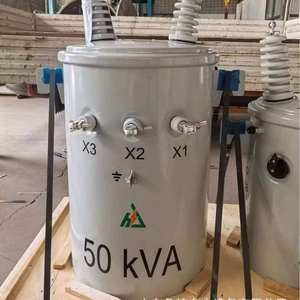 Venta Directa de Fábrica, Transformadores Monofásicos de Bajo Precio, Sumergidos en Aceite, Montados en Poste, 25 KVA, 50 KVA, 100 KVA, 480V, 440V, 380V, 6kV - Product Image 2
