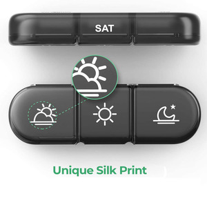 Winlike xách tay thêm lớn nhựa <span class=keywords><strong>Pill</strong></span> tổ chức hàng tuần và hàng tháng y học hộp lưu trữ 3 lần một ngày thuốc trường hợp - Product Image 3